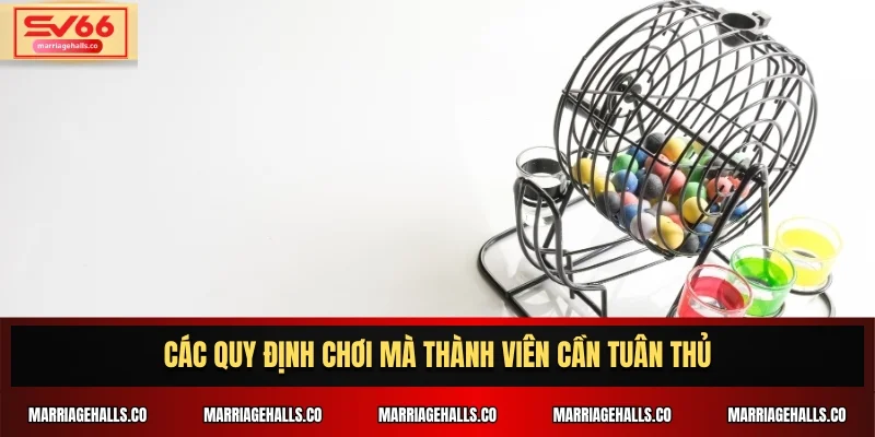 Các quy định chơi mà thành viên cần tuân thủ